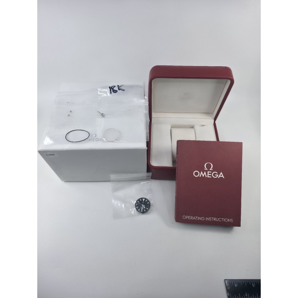 Omega Seamaster 300M Cal 1120 Movement 18k Gold Crown Dial Hands Box Manual Set
